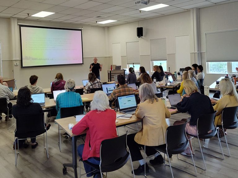 Students learning in classroom
